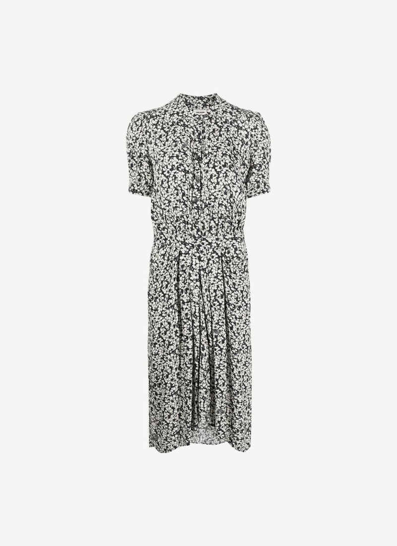 Zadig & Voltaire - Robe Rima Crepe Bico Flowers - Vanille - Femme