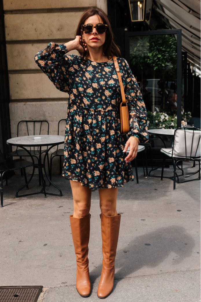 Vestido Rivari Imprime Giverny