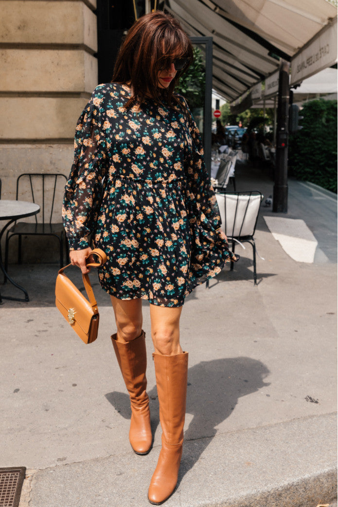 Vestido Rivari Imprime Giverny