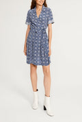 Claudie Pierlot - Vestido C&T - Rosaco - Estampado oscuro