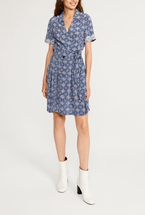 Vestido C&T - Rosaco - Estampado Oscuro