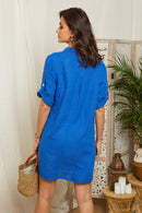Autour Du Lin - Vestido - Royal - Mujer