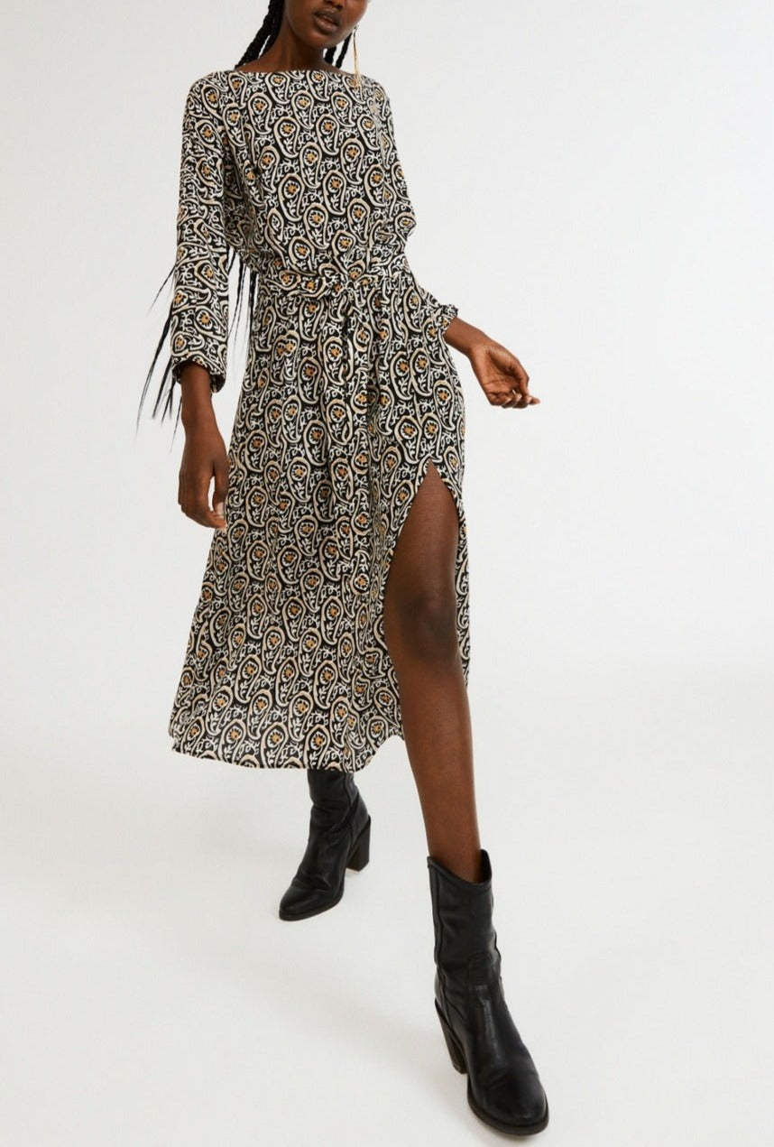 Claudie Pierlot - Vestido Rulia - Print Fonce