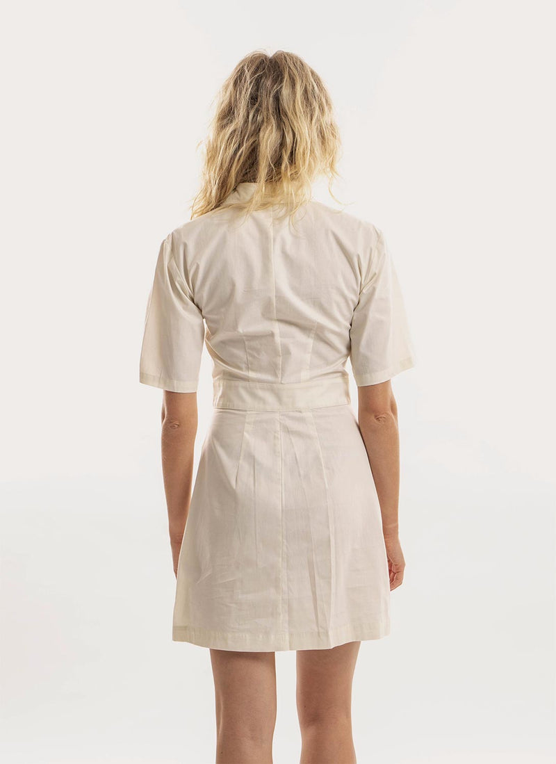 Karl Lagerfeld - Robe Safari - Off White - Femme