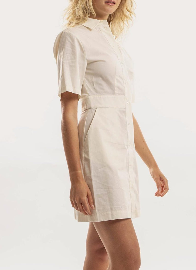 Karl Lagerfeld - Robe Safari - Off White - Femme