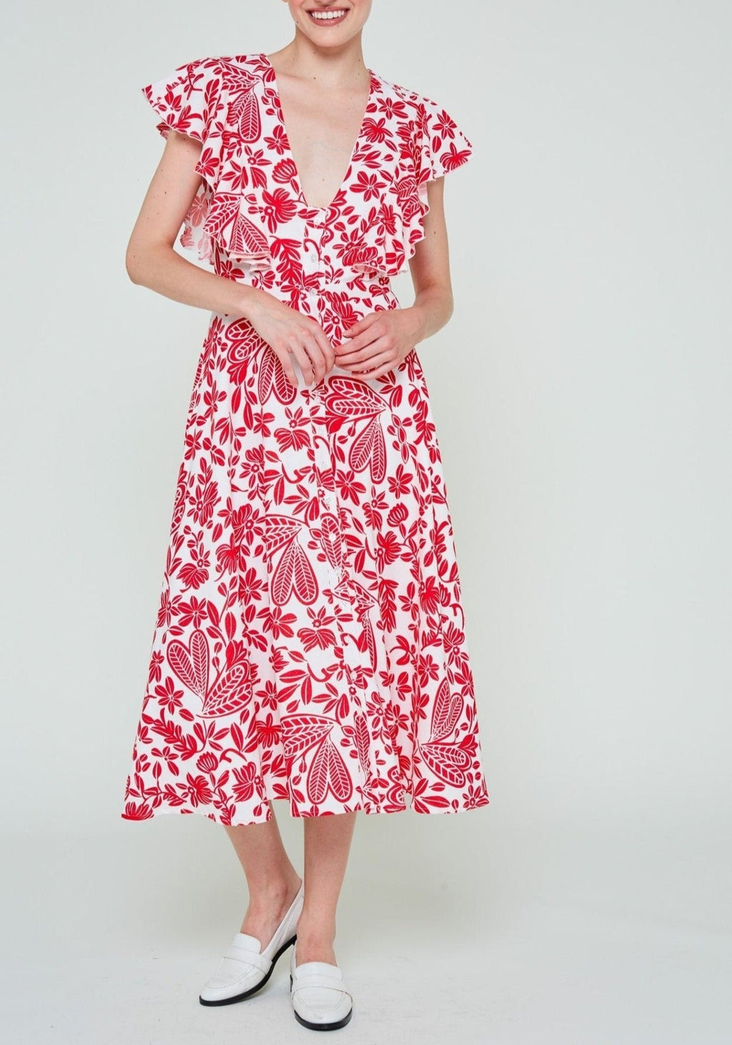 Modetrotter - Robe Salome Fokis - Rouge