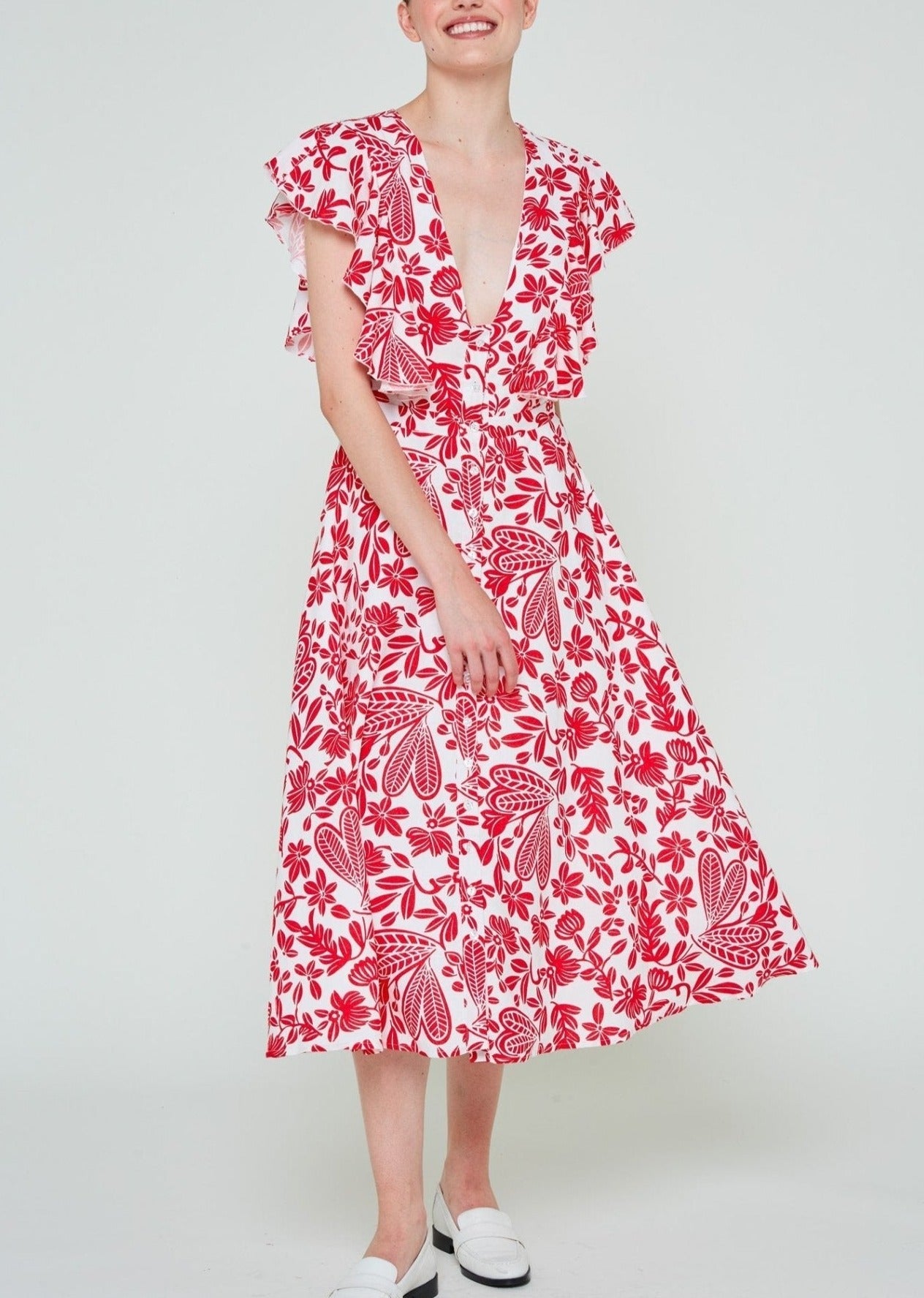 Modetrotter - Robe Salome Fokis - Rouge