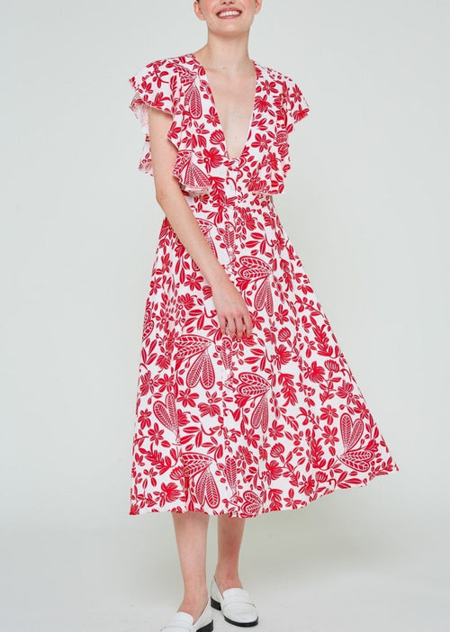 Robe Salome Fokis - Rouge