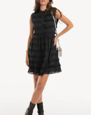 Moschino - Vestido sin mangas con flecos - Negro - Mujer