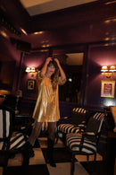 Plume Paris - Vestido Servanne Dorado