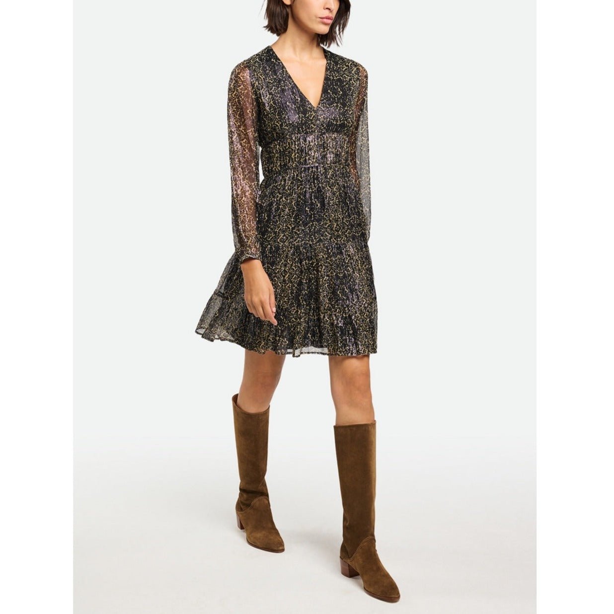 Sloana Dress - Black/Silver