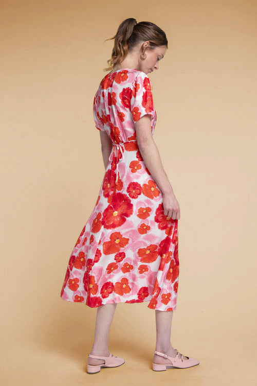 Vestido Anna Flor Roja