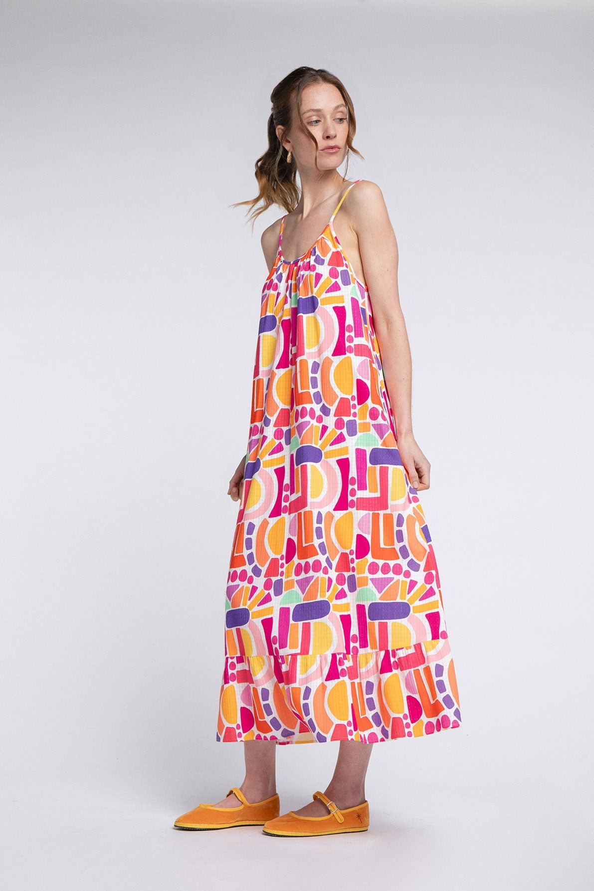 Vestido Stella Ettore Policromado