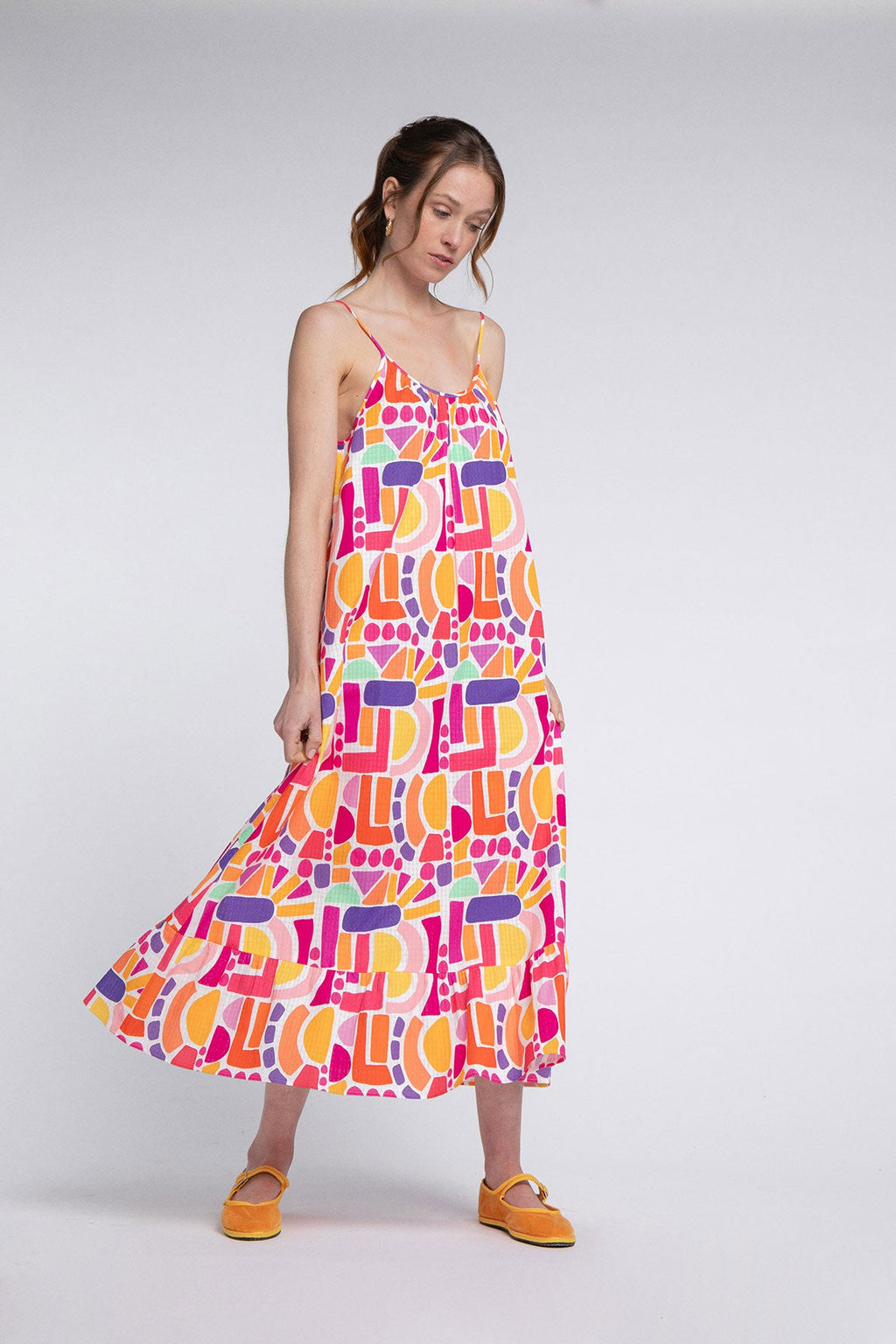 Vestido Stella Ettore Policromado