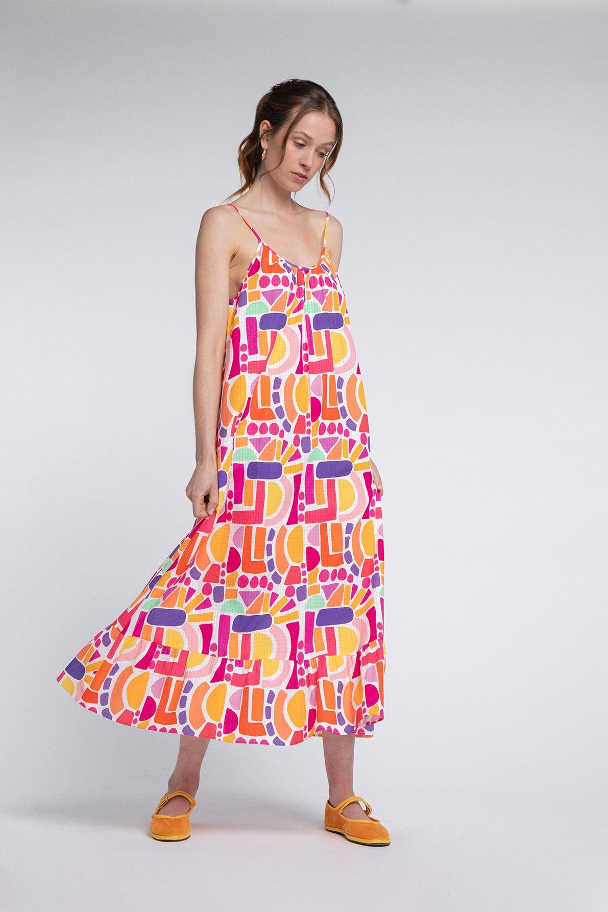Vestido Stella Ettore Policromado