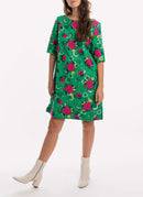 Marni - Robe Structurée À Fleurs - Moss - Femme