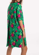 Marni - Robe Structurée À Fleurs - Moss - Femme