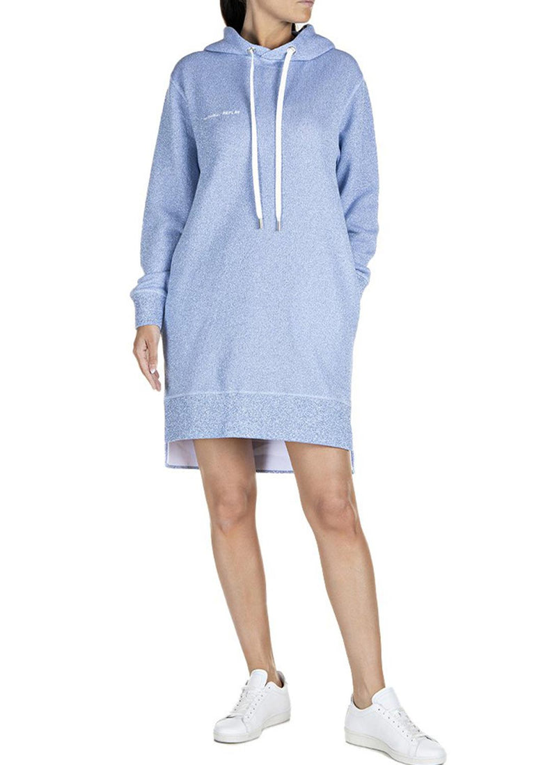 Replay - Robe Sweat Décontractée - Azure - Femme