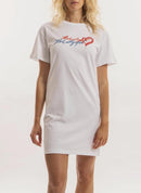 Karl Lagerfeld - Robe Tee-Shirt Grafitti - Blanc - Femme