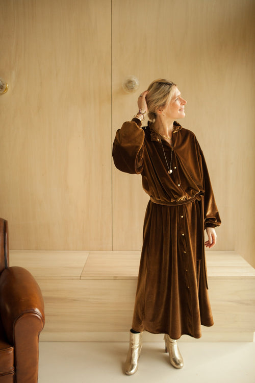 Robe Tilda - Velours Automne - Femme