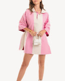 Marni - Bicolour Tunic Dress - Blanc,Pink - Woman