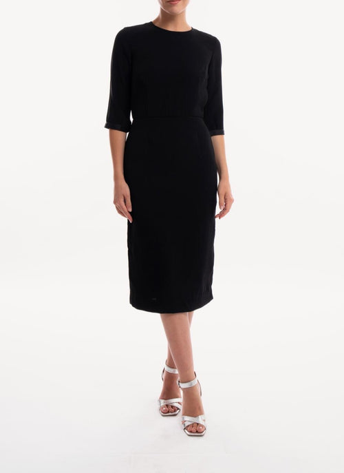 Caroll - Robe Wood - Noir Uni - Femme