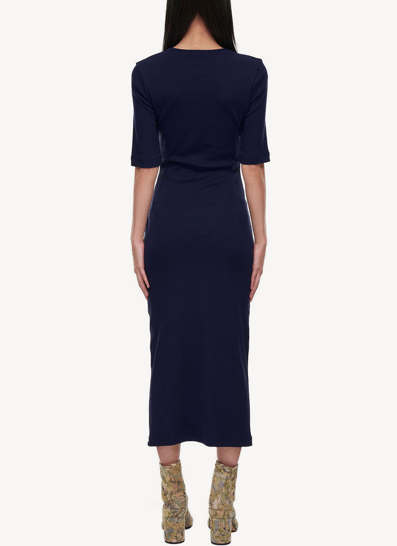 Nina Ricci - Robe Cut-Out - Bleu Marine - Femme