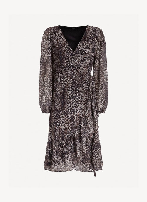 Guess - Robe Cache-C?Ur Imprimée - Wild Cat Print Natur - Femme