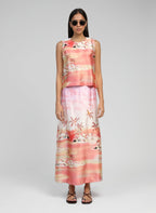 Jupe Midi Robilou Cabana Rose