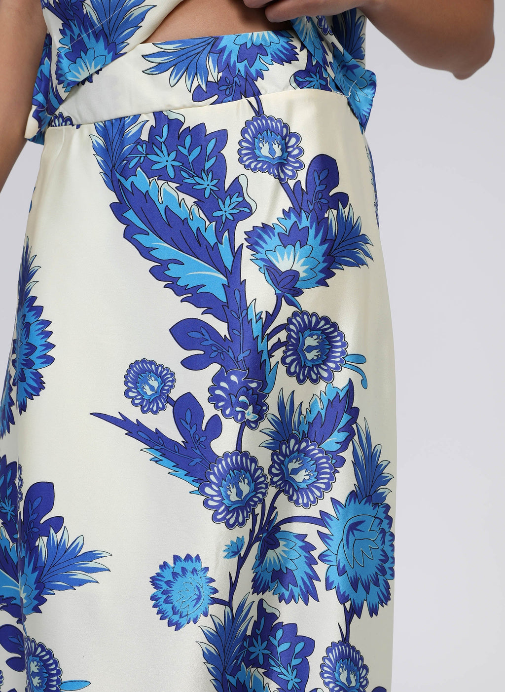 Jupe Midi Robilou Florida Bleu