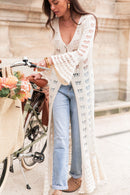 ROBINE Écru - Gilet Crochet