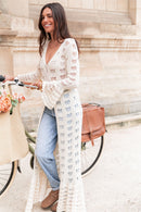ROBINE Écru - Gilet Crochet
