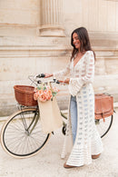 ROBINE Écru - Gilet Crochet