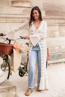 ROBINE Écru - Gilet Crochet
