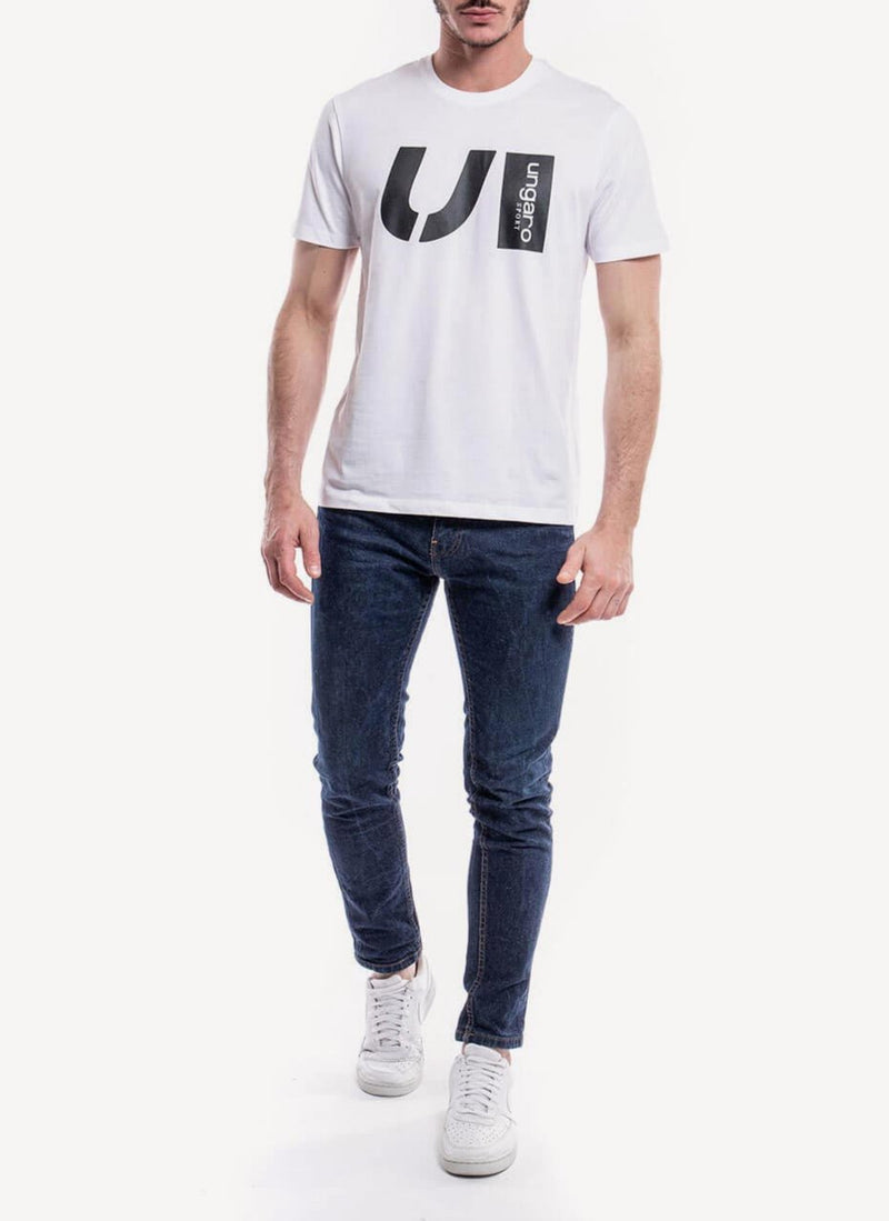 Ungaro Sport - Tee-Shirt Romain - White - Homme