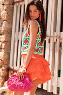 ROSANA Vert - Gilet Crochet