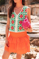 ROSANA Vert - Gilet Crochet