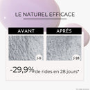 avant après sérum anti âge texture violette