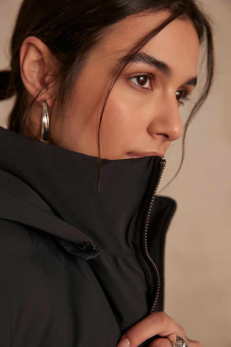 Melissa Puffer Jacket - Black