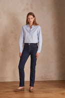 Sonia Straight Fit Denim - Celadon