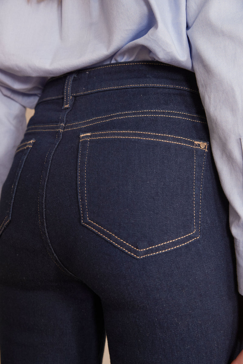 Sonia Straight Fit Denim - Celadon