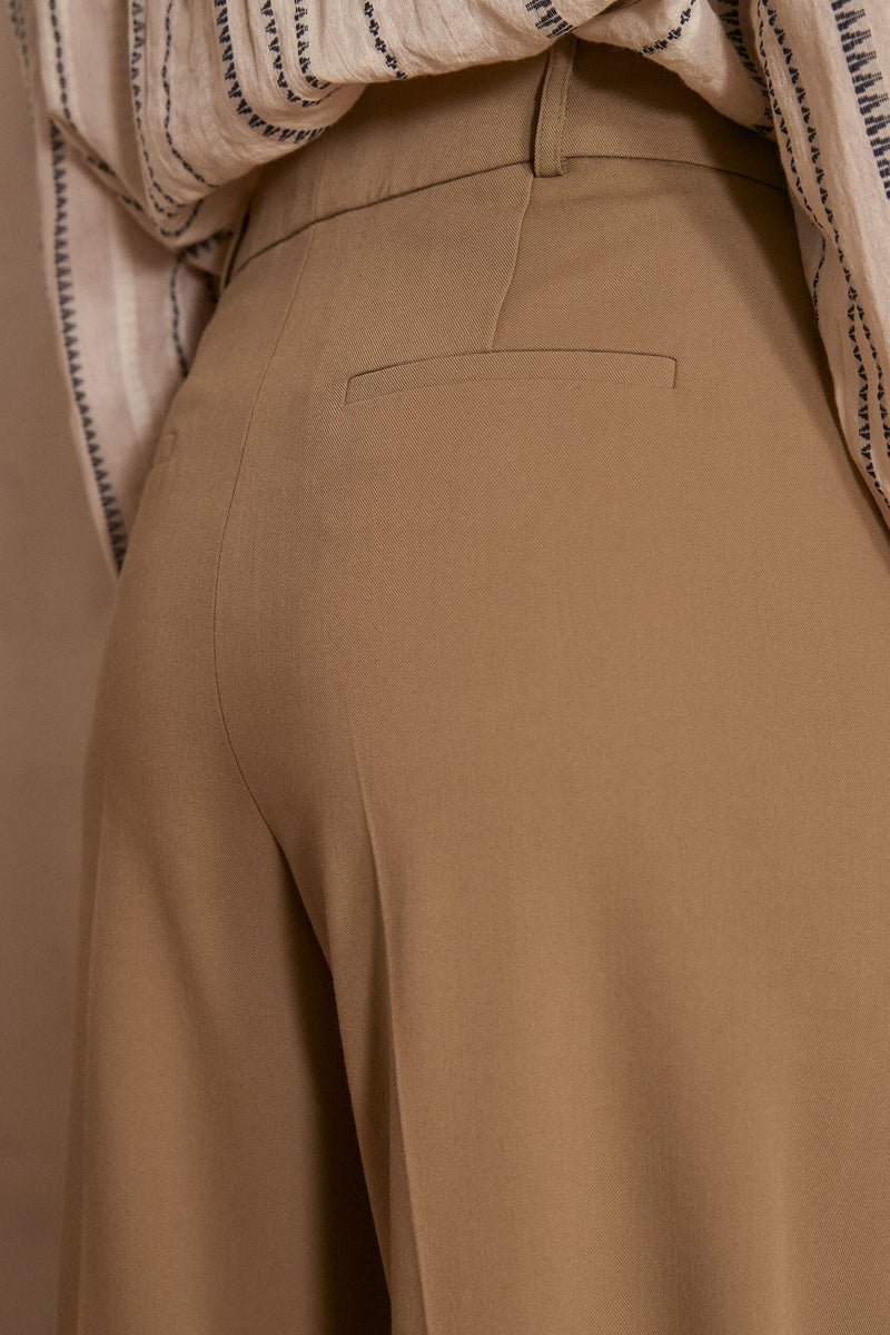 Layla P Plain Trousers - Leaf