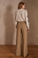 Layla P Plain Trousers - Leaf