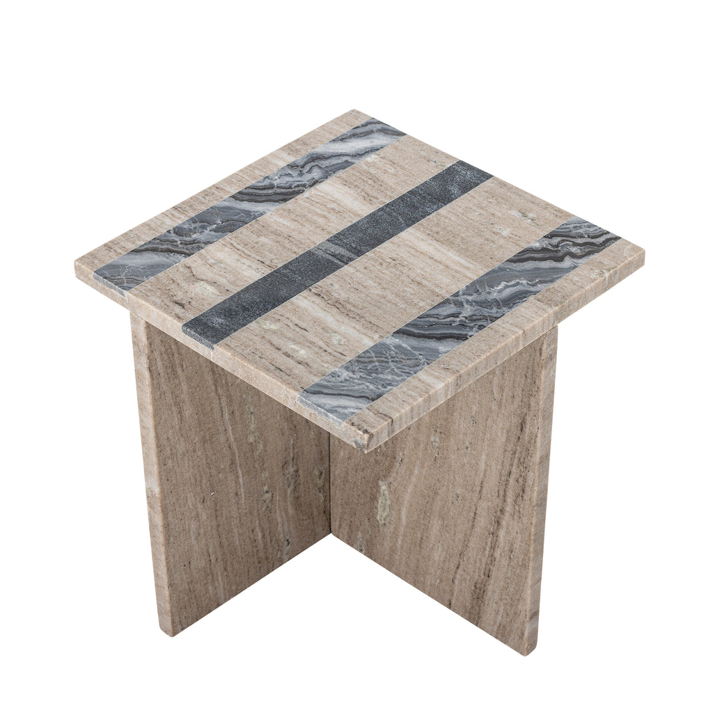Clea - Side Table - Brown - Marble