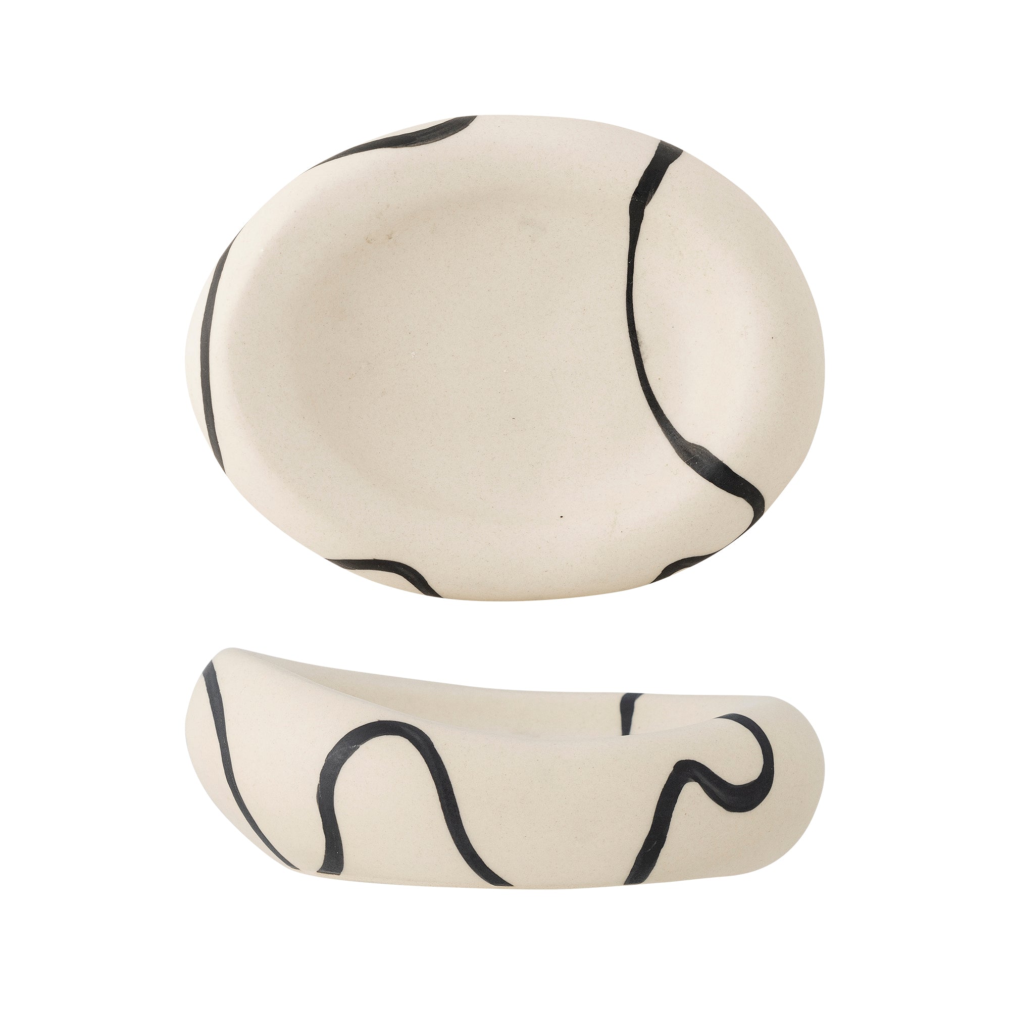 Minna - Set of 4 Bowls - White - Stoneware
