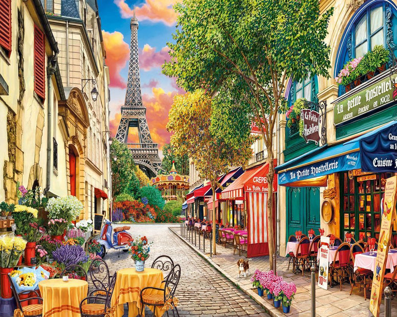 Peinture par numéros Ruelle à Paris | Figured'Art complexe ville nouveautés