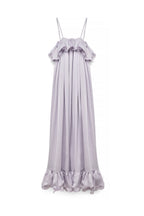 Robe Longue Volantée Ample Violet