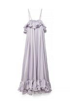 Robe Longue Volantée Ample Violet