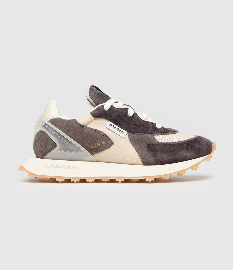 Run Of - Baskets Smoky W Brown/Beige - Femme