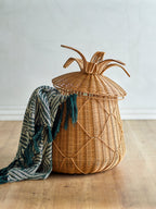 Anann - Basket with Lid - Natural - Polyrattan